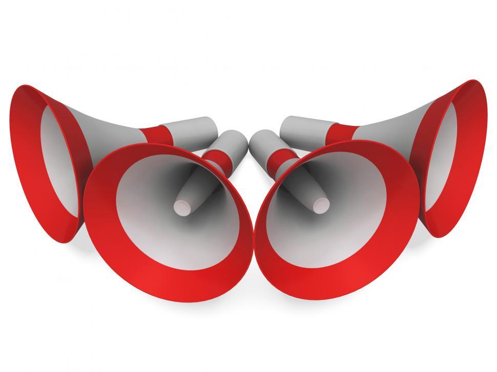 Free Image of Megaphones Shows Announce Broadcast Announcing Or Loudspeakers 