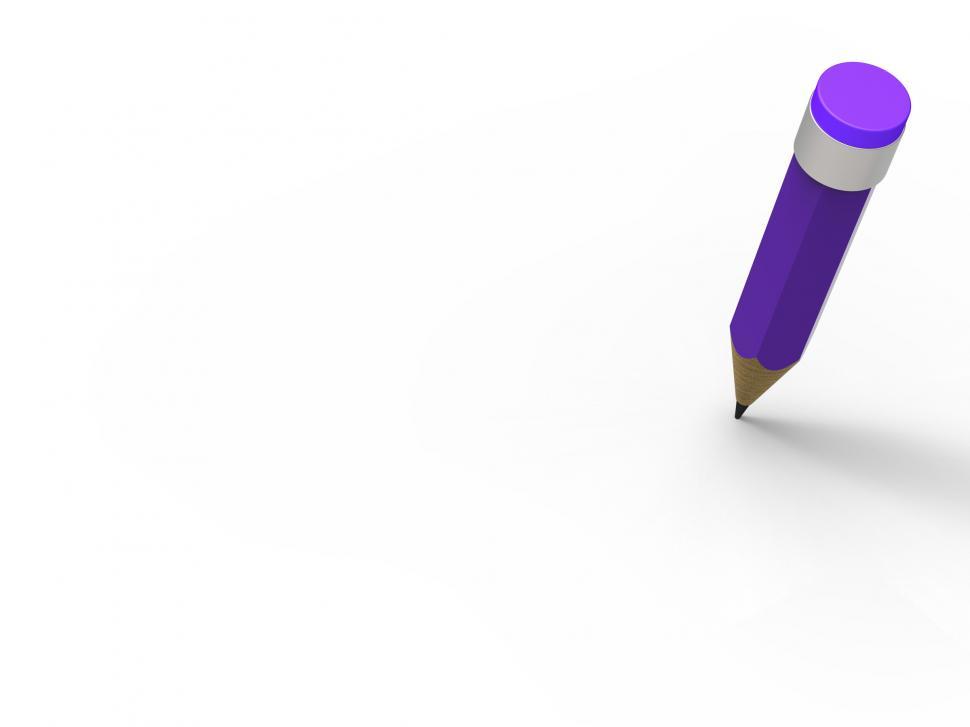 Free Image of Pencil And Blank Paper Shows Copy Space White Background For Mes 
