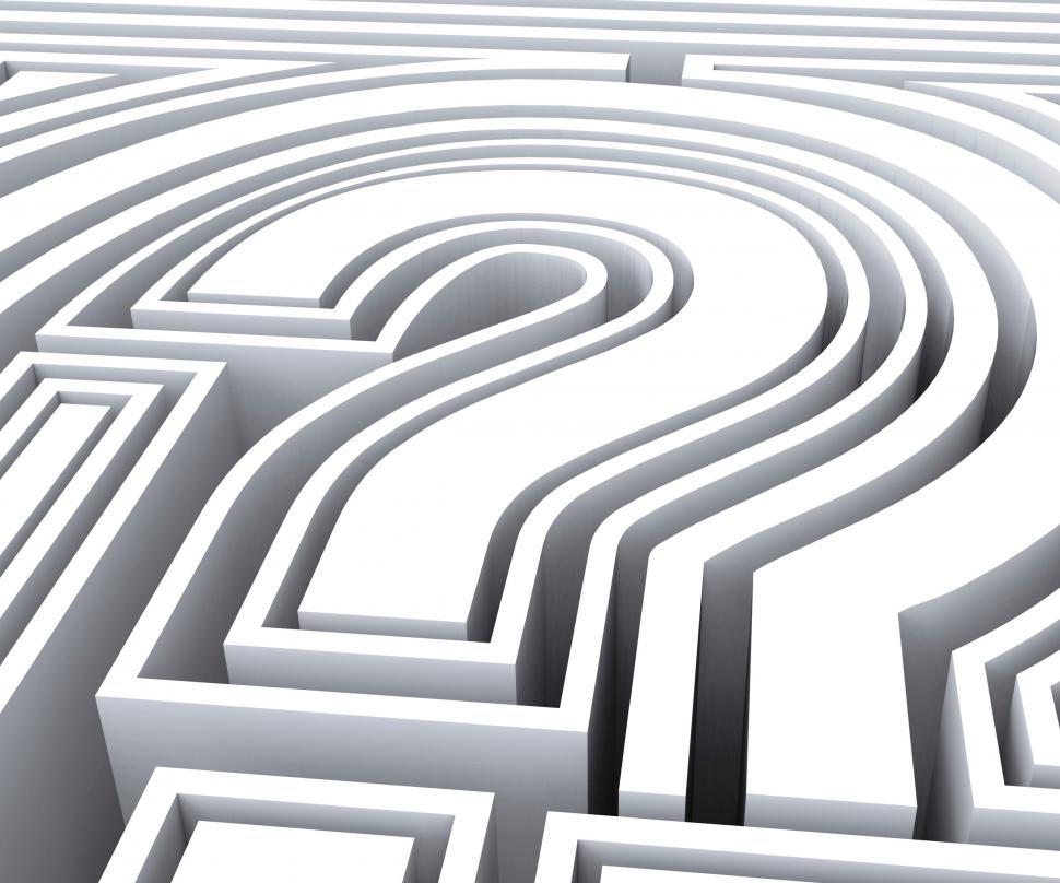 Free Image of Question Mark Symbol Shows FAQ Solving 