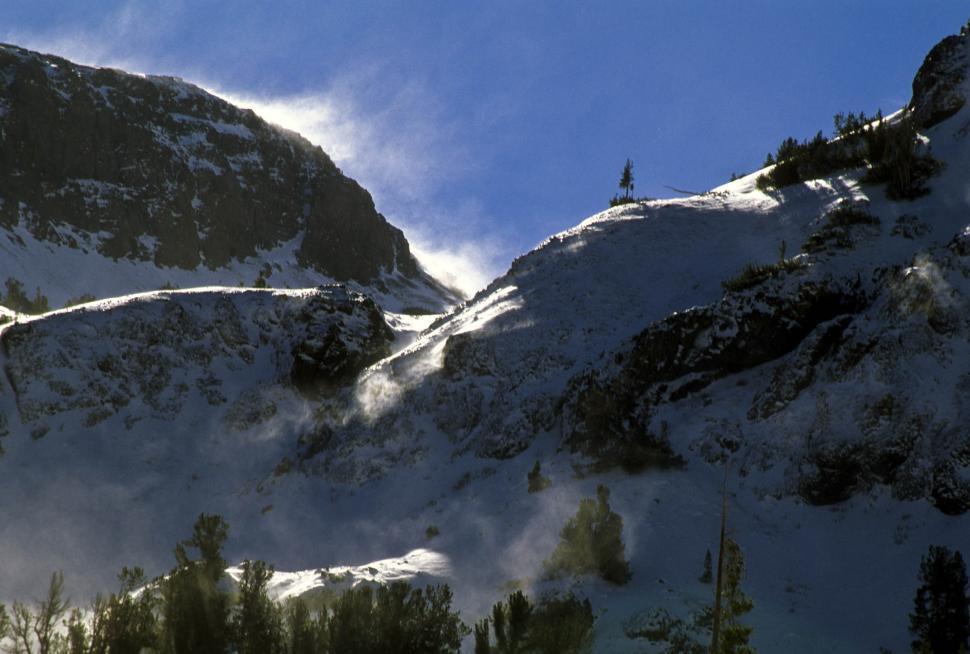 Free Image of dramatic snowy mountains 
