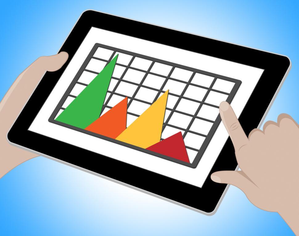 Free Image of Graph Online Means Graphs Forecast 3d Illustration 