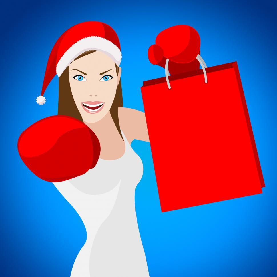 Free Image of Christmas Shopping Indicates Retail Sales And Adult 