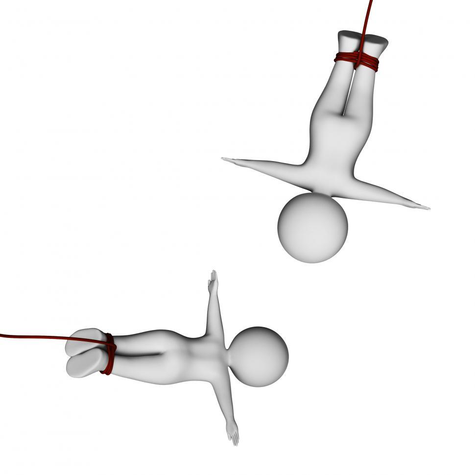 Free Image of Confidence Trapeze Shows Believe In Yourself And Aerialist 3d Re 