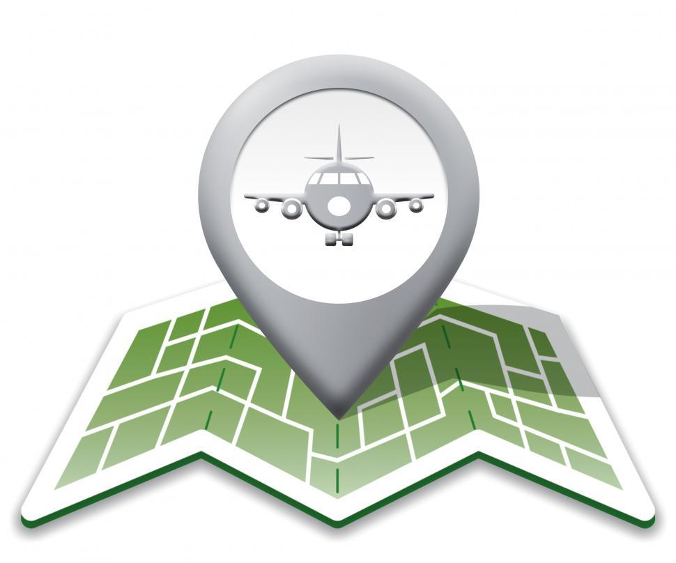 Free Image of Airport Map Represents Landing Strip And Airfield 