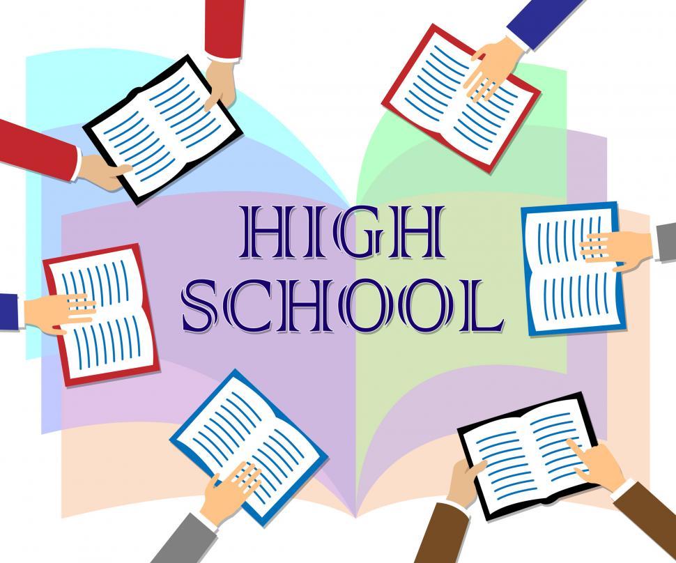 Free Image of High School Represents Ninth Grade And College 
