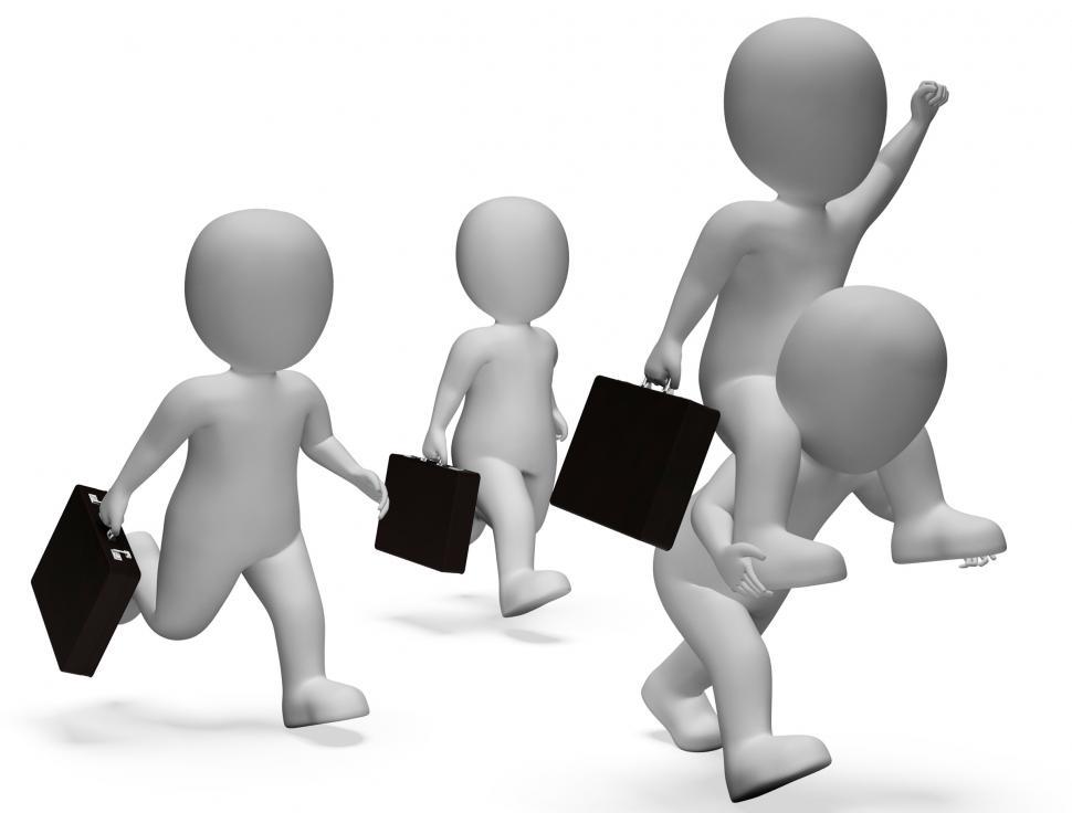 Free Image of Characters Businessmen Shows Celebrates Celebration And Executiv 
