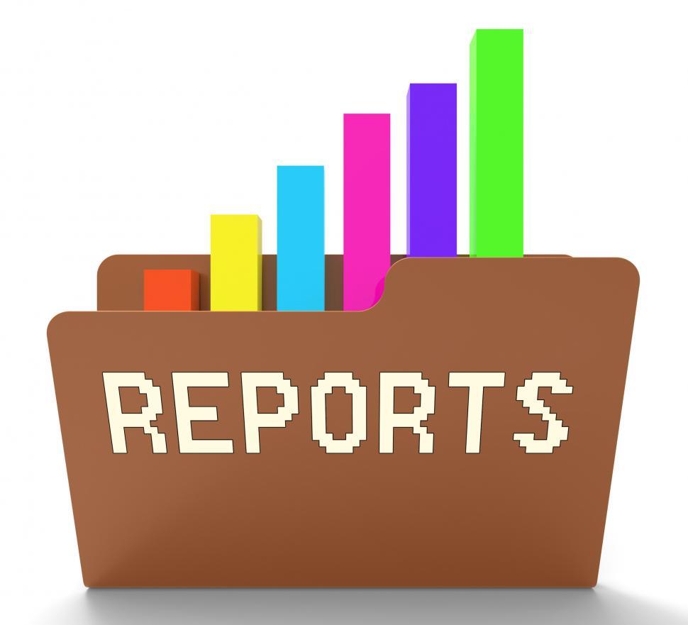 Free Image of Reports File Means Progress Chart 3d Rendering 