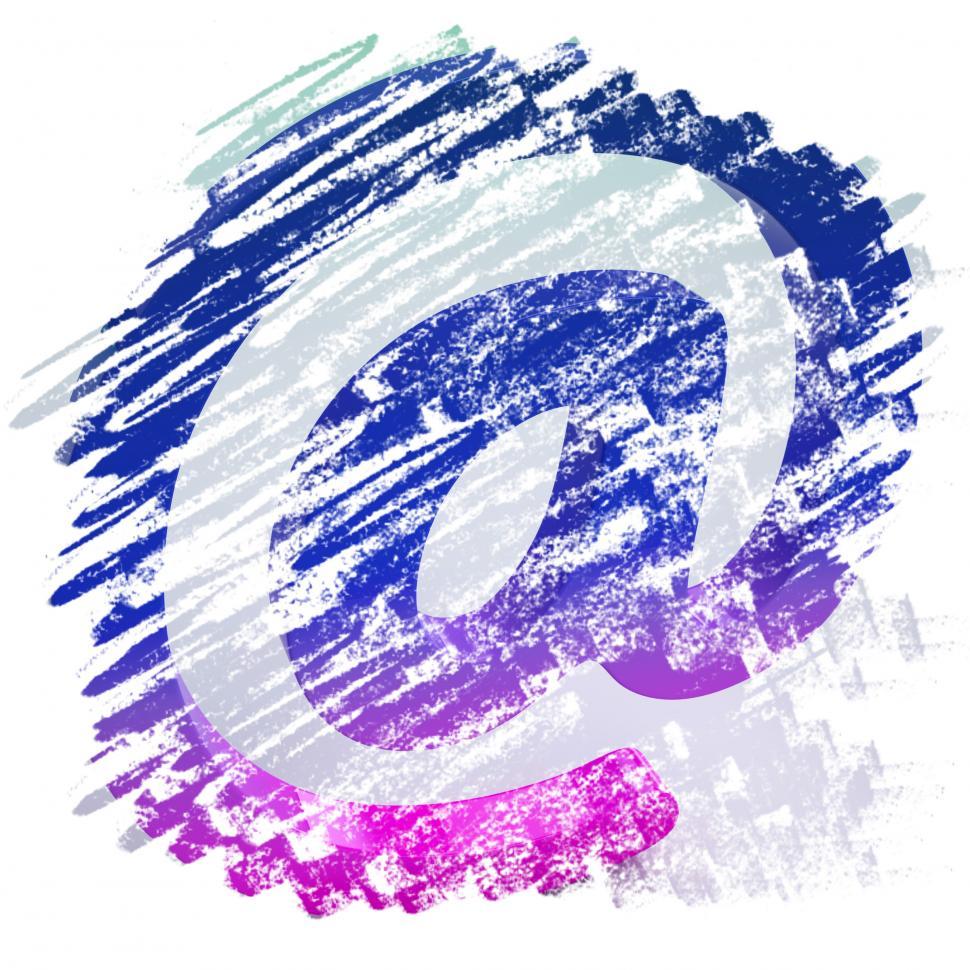 Free Image of At Sign Showing Email Symbol For Messages 