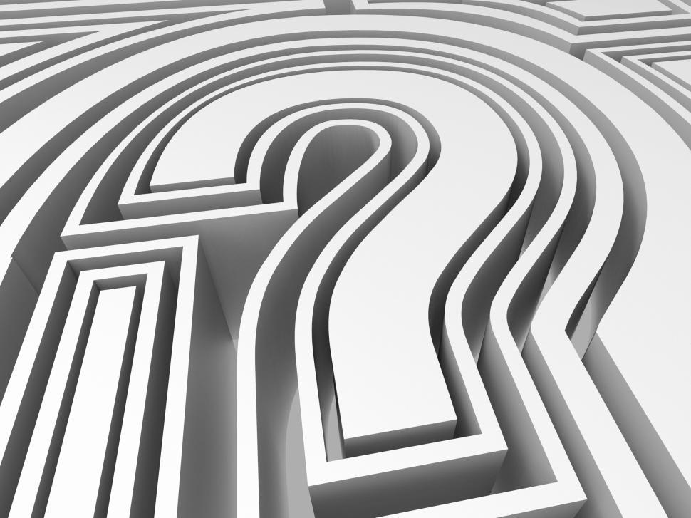 Free Image of Question Mark Symbol Showing FAQ Solving 