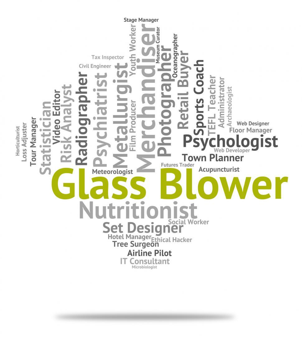 Free Image of Glass Blower Indicates Occupation Employee And Hire 