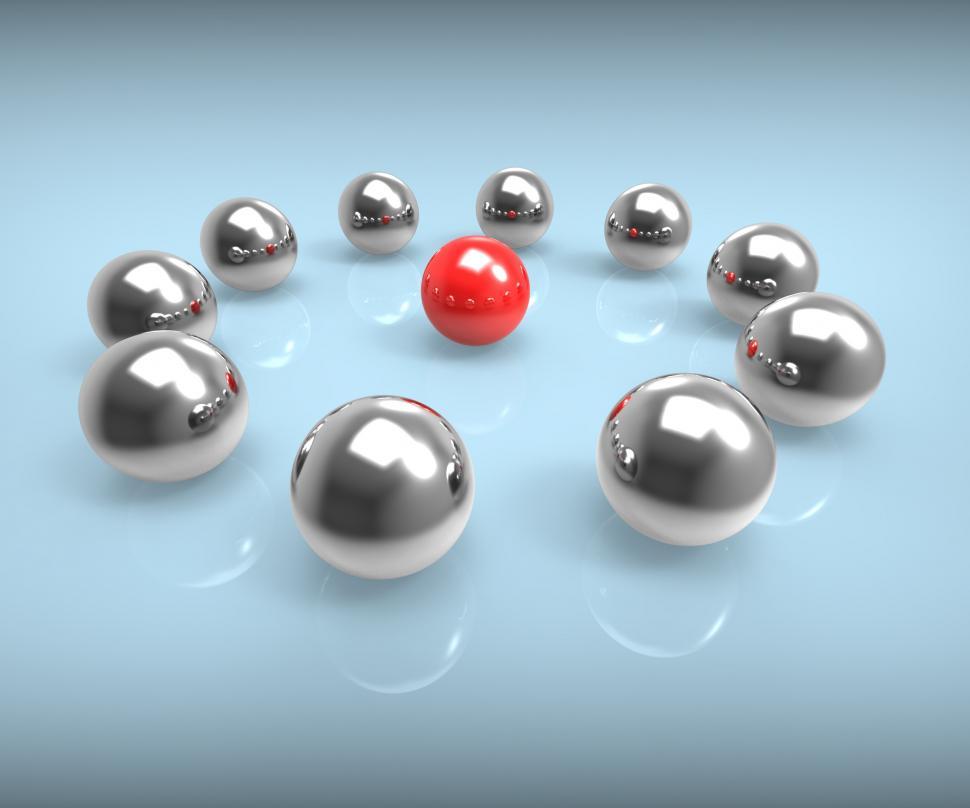 Free Image of Metal Spheres Show Leadership Or Seminar 