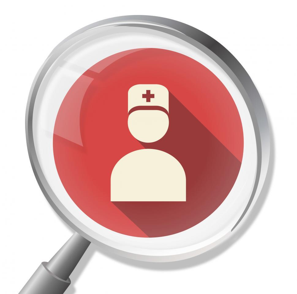 Free Image of Nurse Magnifier Means Matron Magnifying And Search 