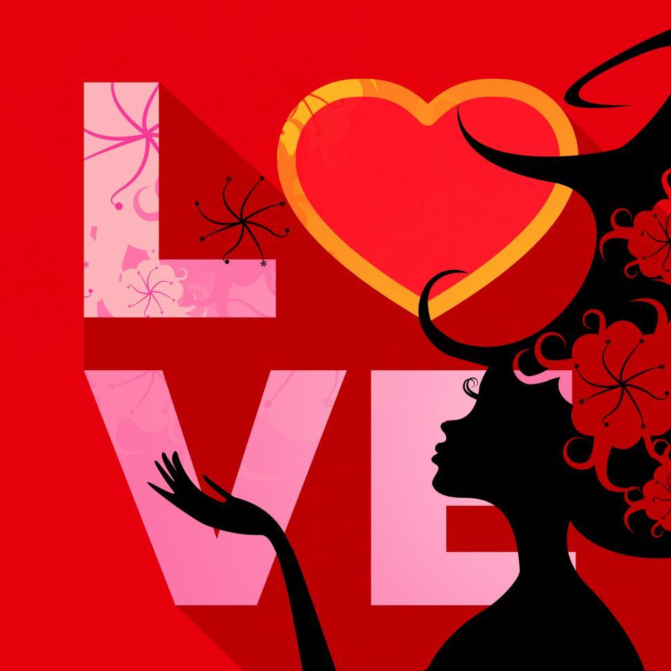 Free Image of Love Word Indicates Compassion Dating And Passion 