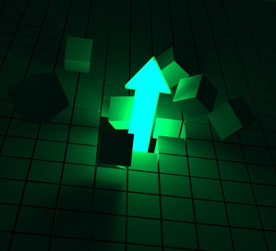 Free Image of Up Arrow Showing Growth And Progress 
