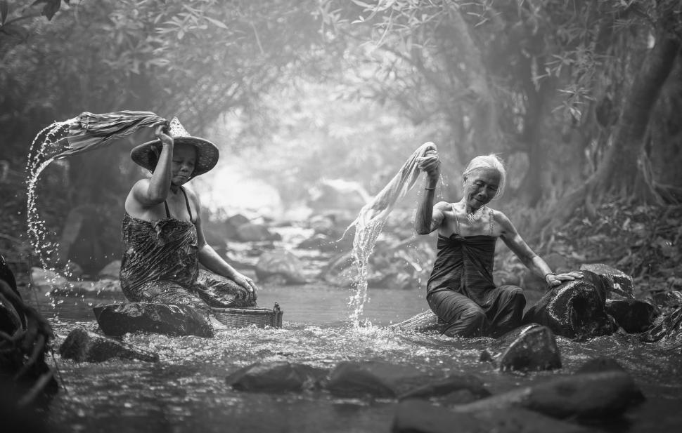 Free Image of People Swimming in Water 