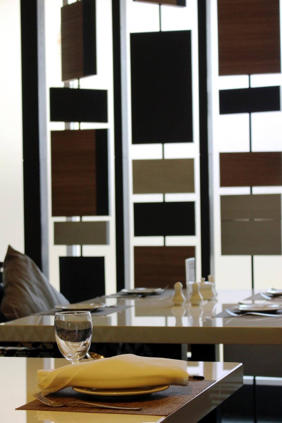 Free Image of Modern Table Setting in a Nice Restaurant  