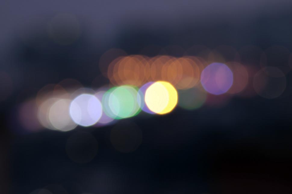 Free Image of Blurry City Street at Night 