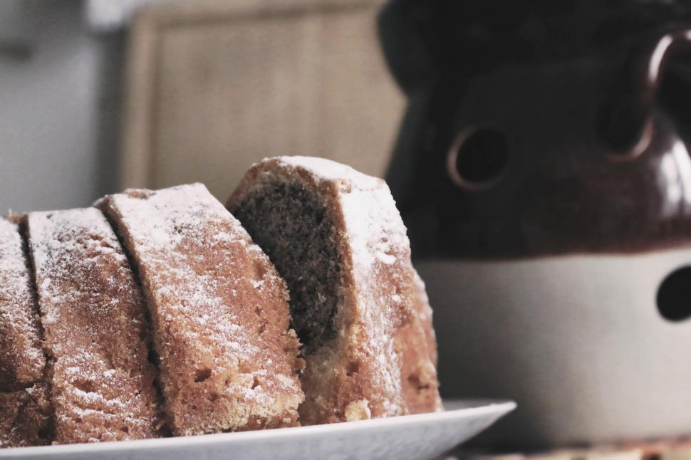 Free Image of Close Up of a Cake on a Plate 