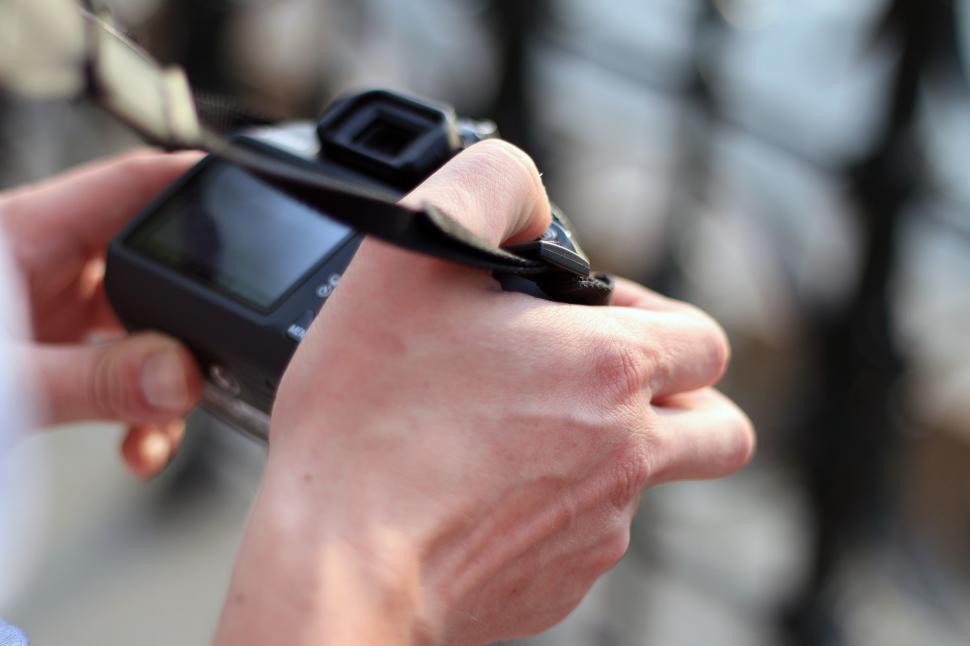 Free Image of Person Holding Cell Phone Close Up 