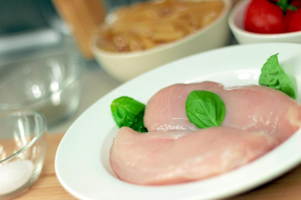 Free Image of Close Up of a Plate of Food on a Table 