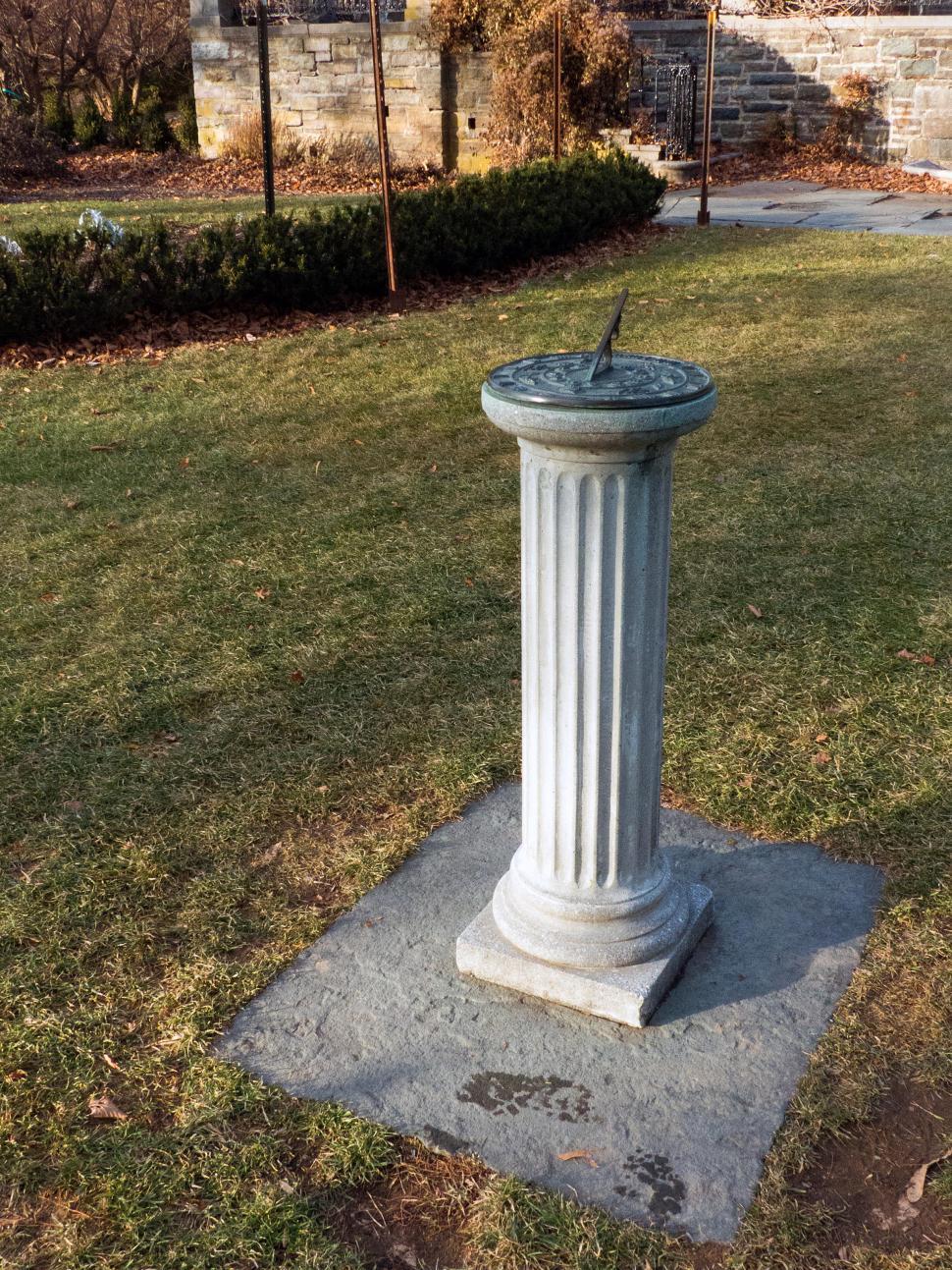 Free Image of Full Sun Dial 