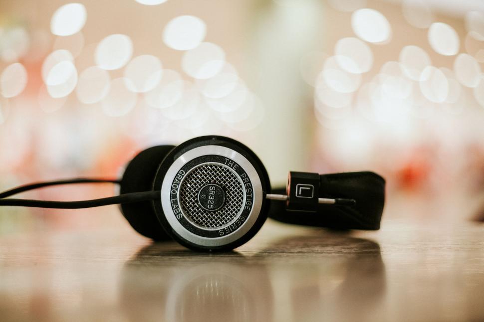 Free Image of Pair of Headphones on Table 