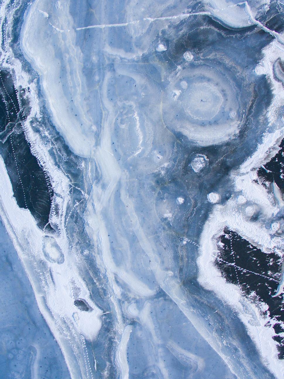 Free Image of Aerial View of a Large Body of Water 