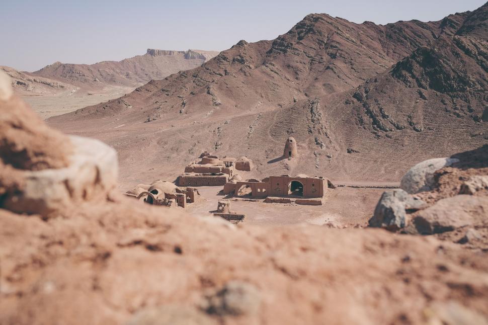 Free Image of Group of Vehicles Parked in Desert 