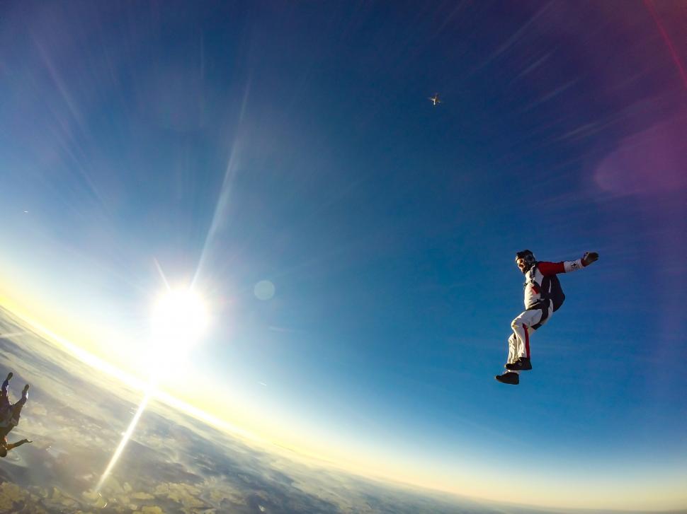 Free Image of Man Flying Through the Air on Skateboard 