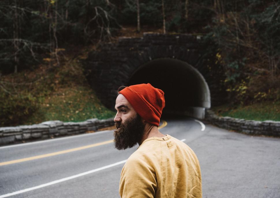 Free Image of Bearded Man Wearing Red Turban 