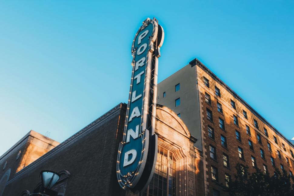 Free Image of Commercial Building With Large Sign 