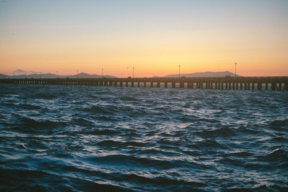 Free Image of Bridge Over Large Body of Water 