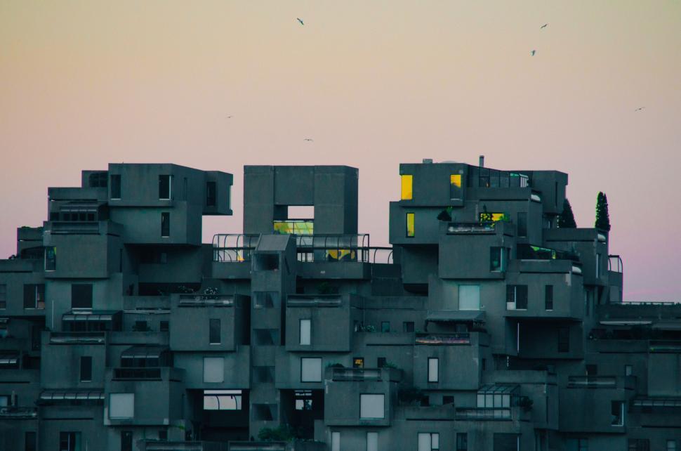Free Image of Tall Building With Windows and Balconies 
