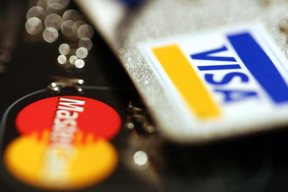 Free Image of Close Up of Visa Card and Credit Card 