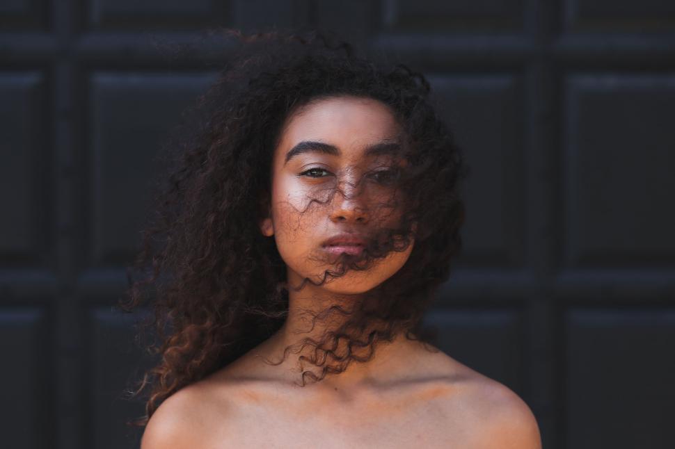Free Image of Woman Covered in Mud 