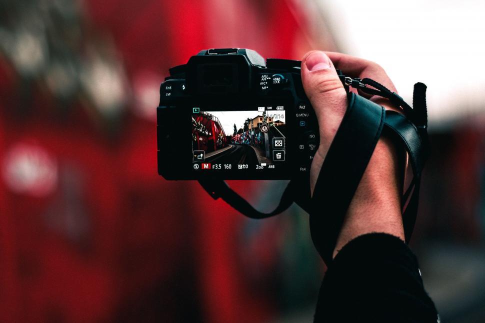 Free Image of Person Holding Camera Up to Take Picture 