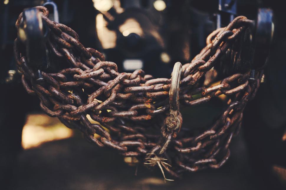 Free Image of Close Up of Bike Chain 