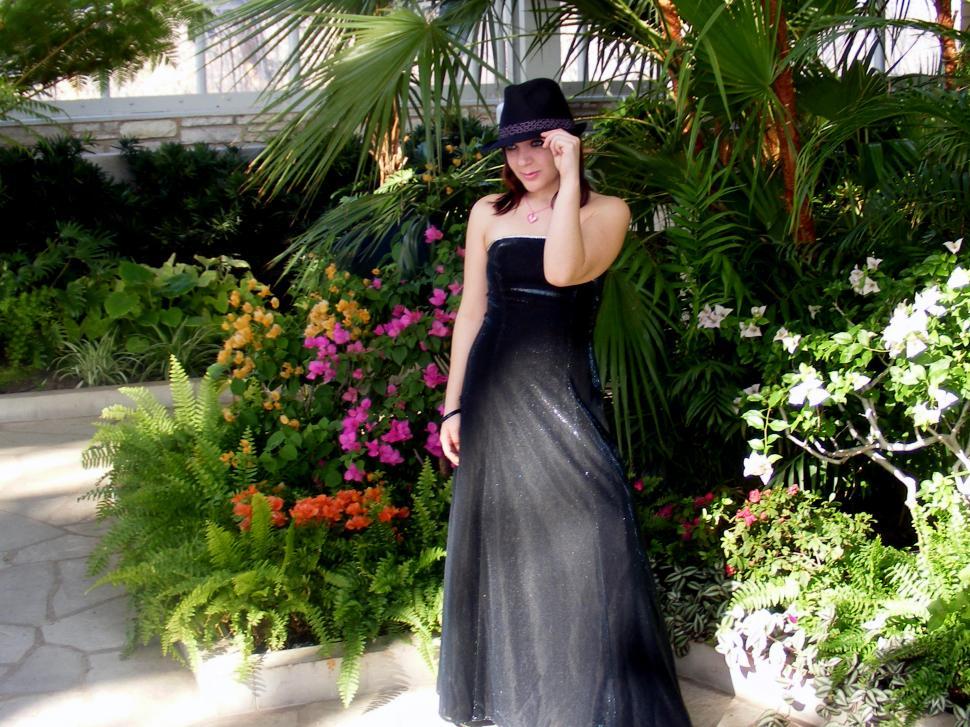 Free Image of girl in fedora 
