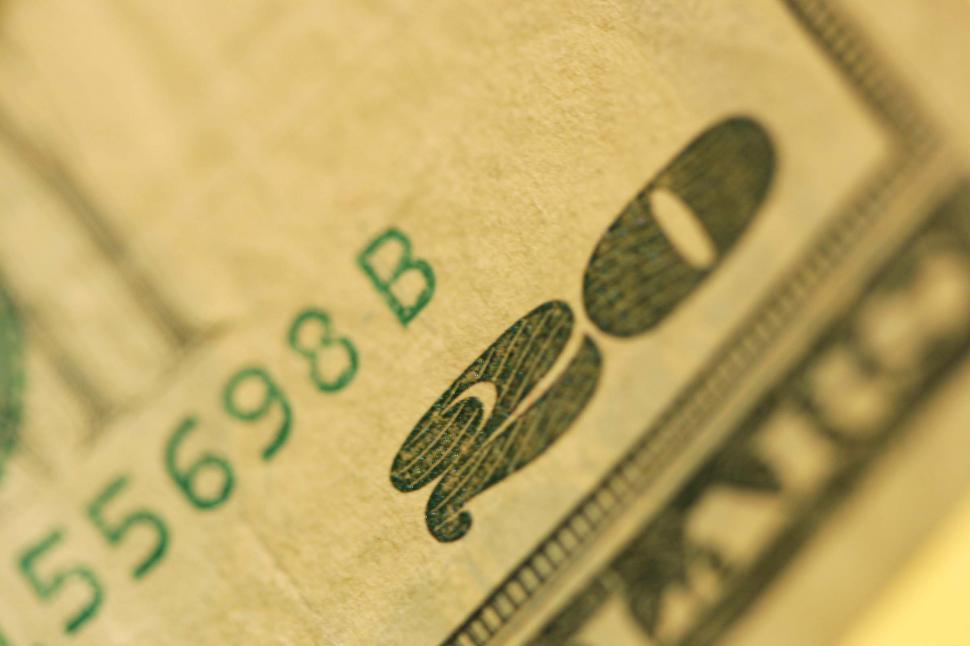 Free Image of Close Up of a One Dollar Bill 