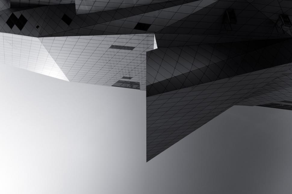 Free Image of Historic Building Facade in Black and White 