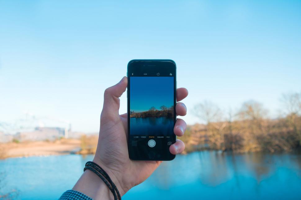 Free Image of Person Holding Cell Phone in Hand 