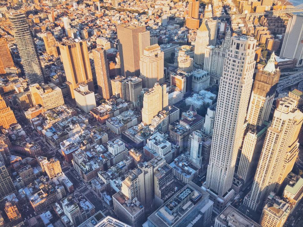 Free Image of Aerial View of City With Tall Buildings 