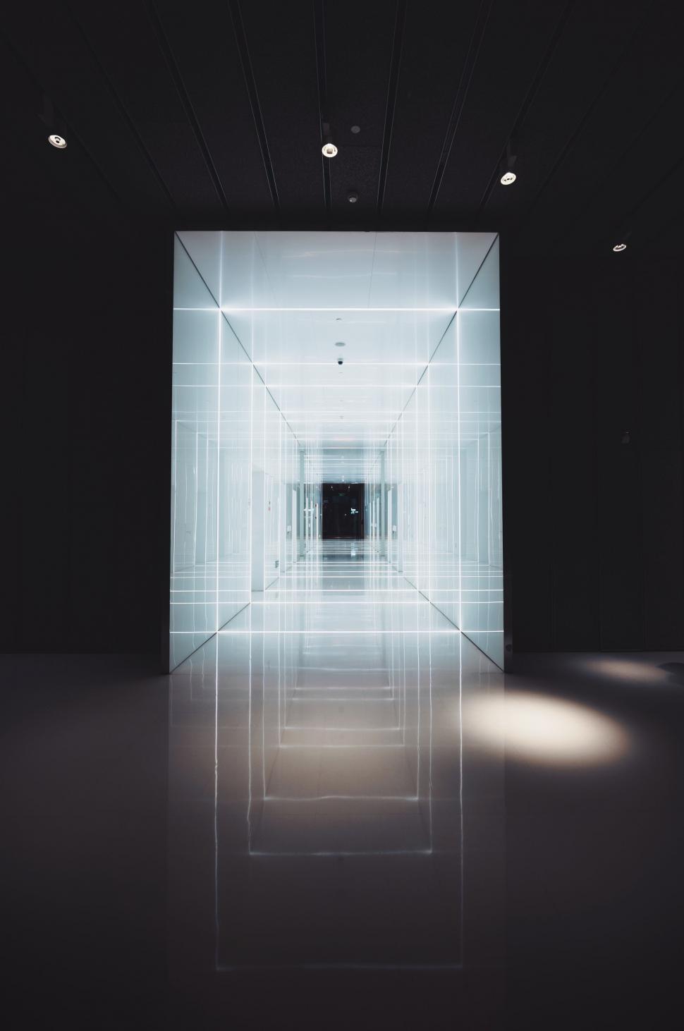 Free Image of Empty Room Illuminated by White Light 