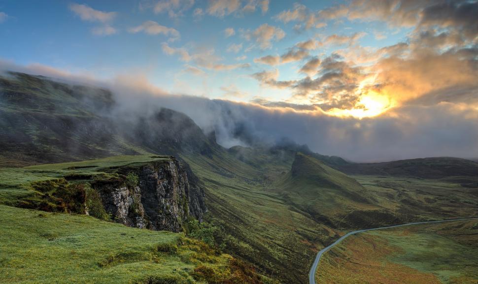 Free Image of Majestic Mountain Rising Above Clouds 