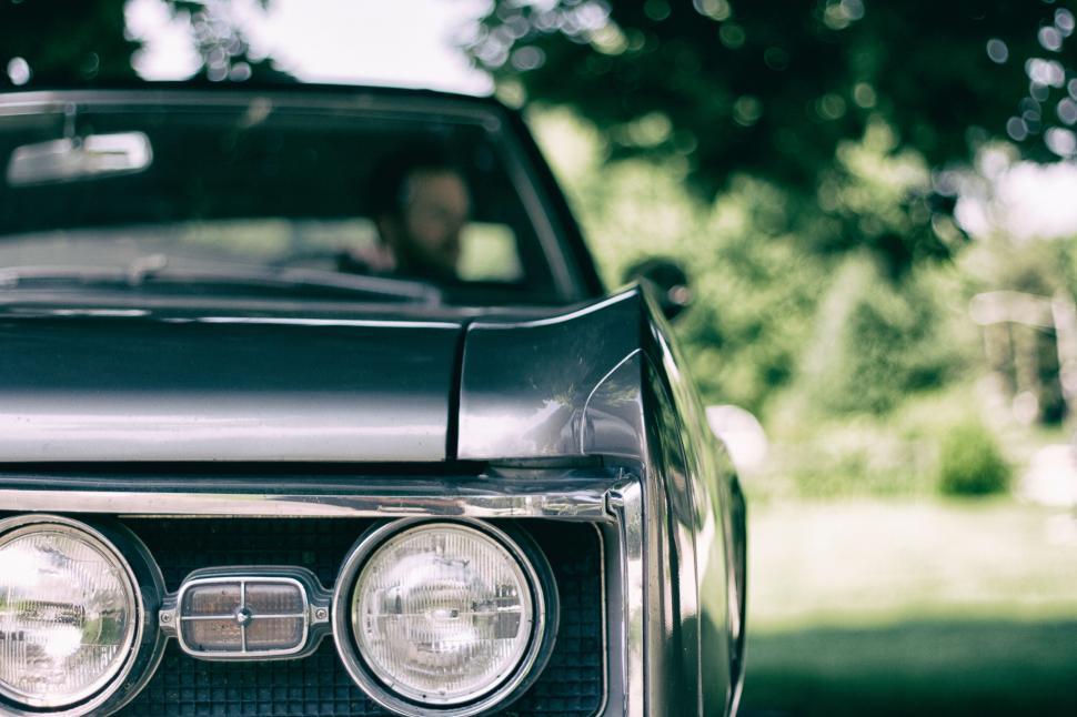 Free Image of Close Up of Front of Car 