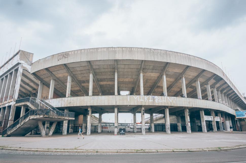 Free Image of Large Building With Massive Circular Entrance 