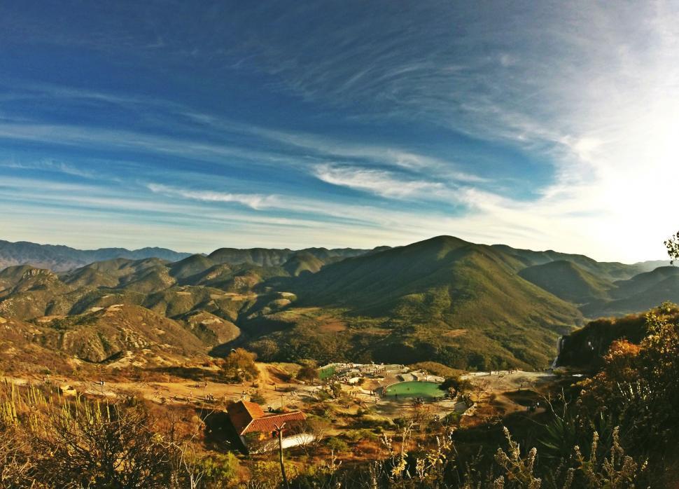 Free Image of Distant View of a Mountain Range 
