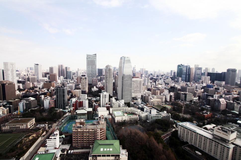 Free Image of Aerial View of City With Tall Buildings 