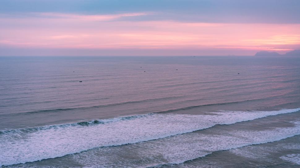 Free Image of Panoramic Ocean View From High Elevation 