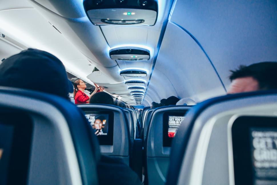 Free Image of Inside View of an Airplane 